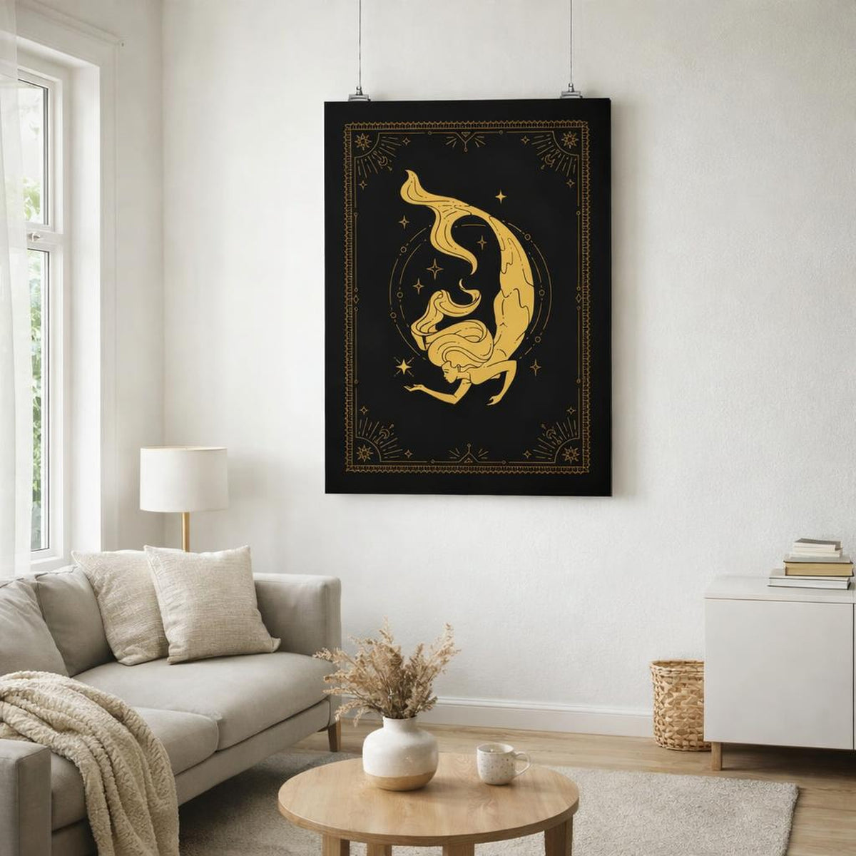 Pisces Zodiac | A3 Poster | Astrology Art · front view
