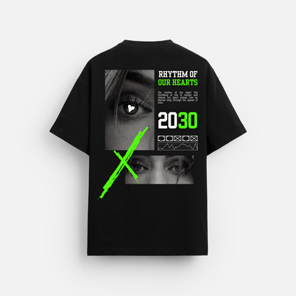Rhythm of our hearts - Oversized Classic T-Shirt Black
