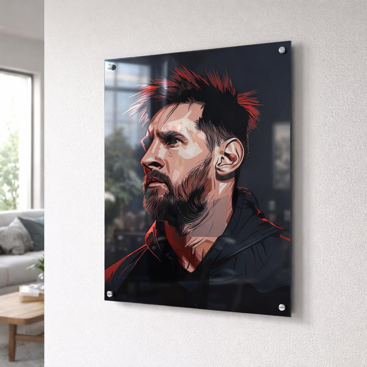 Messi Glazing | Metal Poster | GOAT Energy · front view