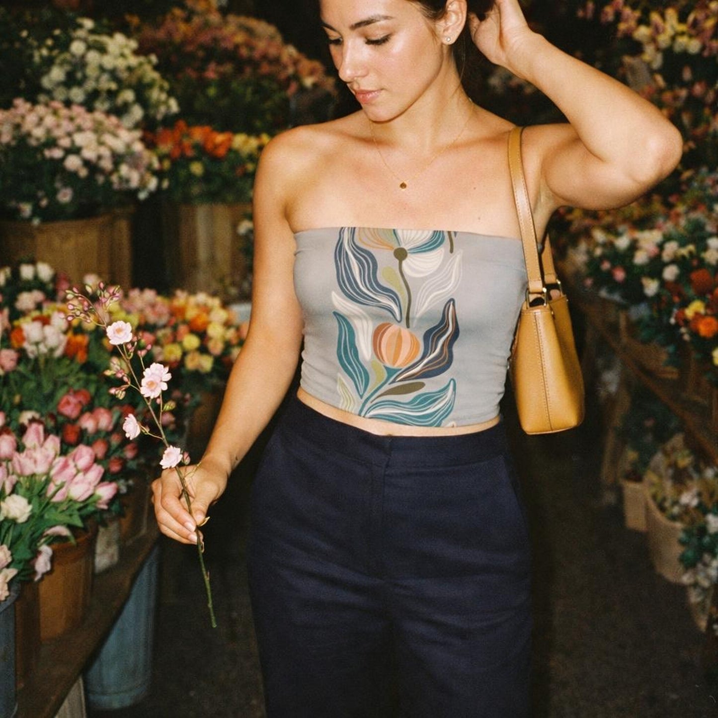 Boho Bloom | Tube Top | Earthy Floral — lifestyle