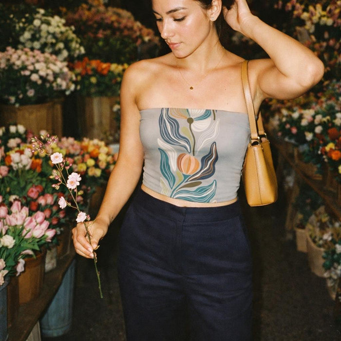 Boho Bloom | Tube Top | Earthy Floral — lifestyle