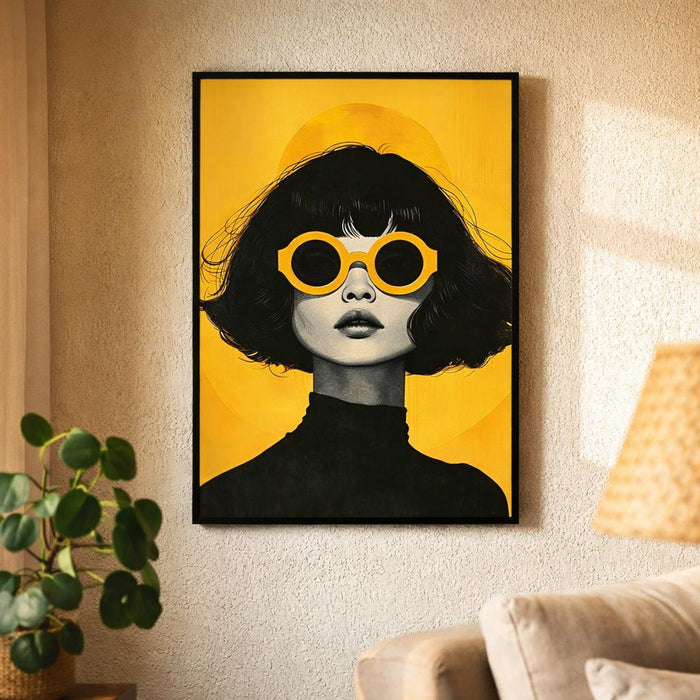 Yellow Shade Confidence | Poster | Bold Portrait · design detail