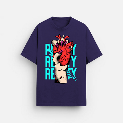 Reality - Oversized Classic T-Shirt Purple