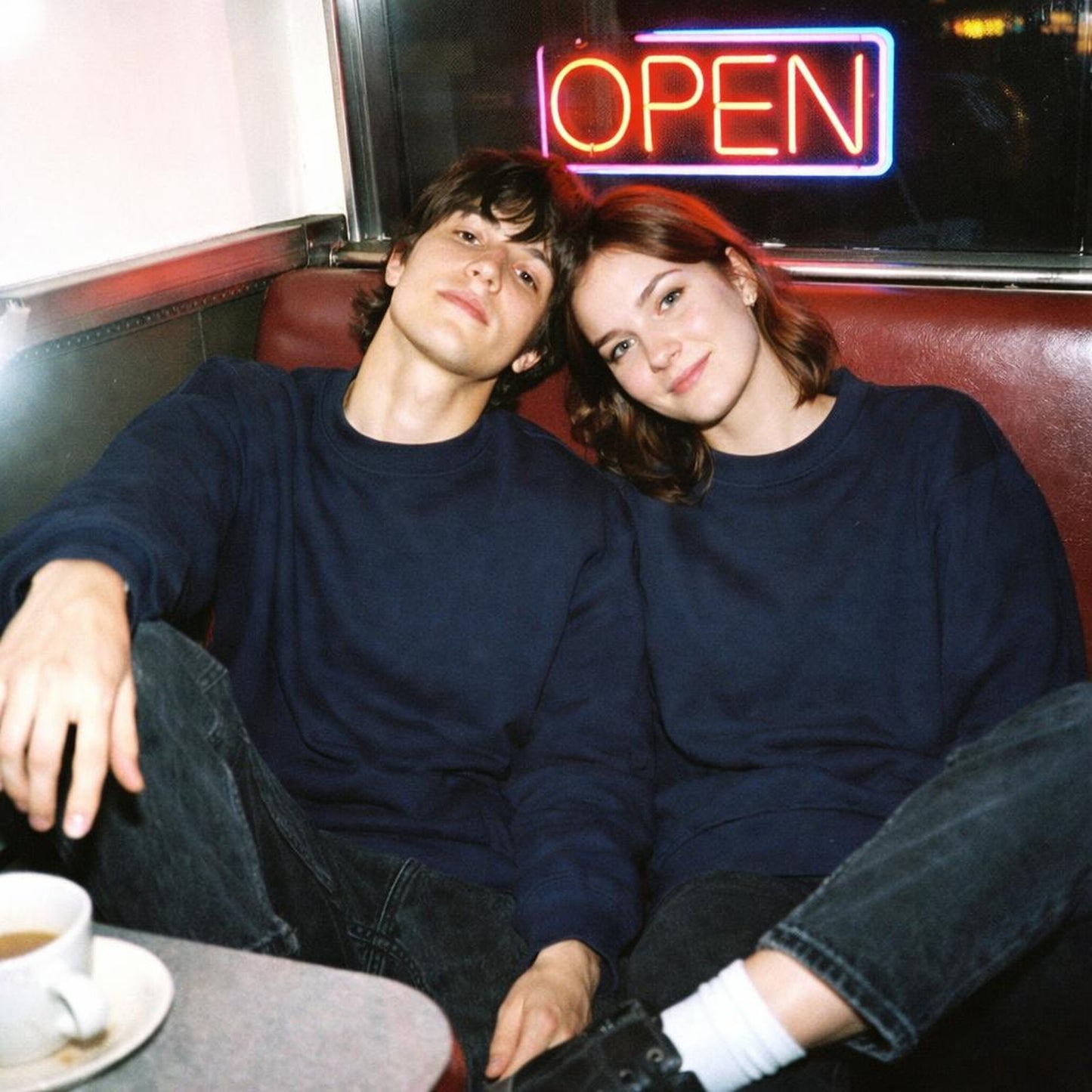 Deep Navy | Sweatshirt | Round Neck — front view