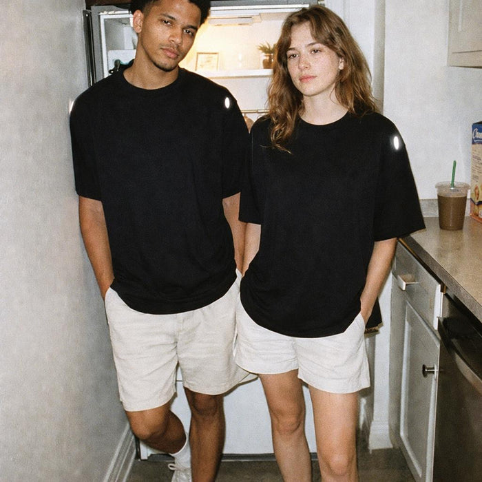 Void Canvas | Oversized T-Shirt | Black — front view