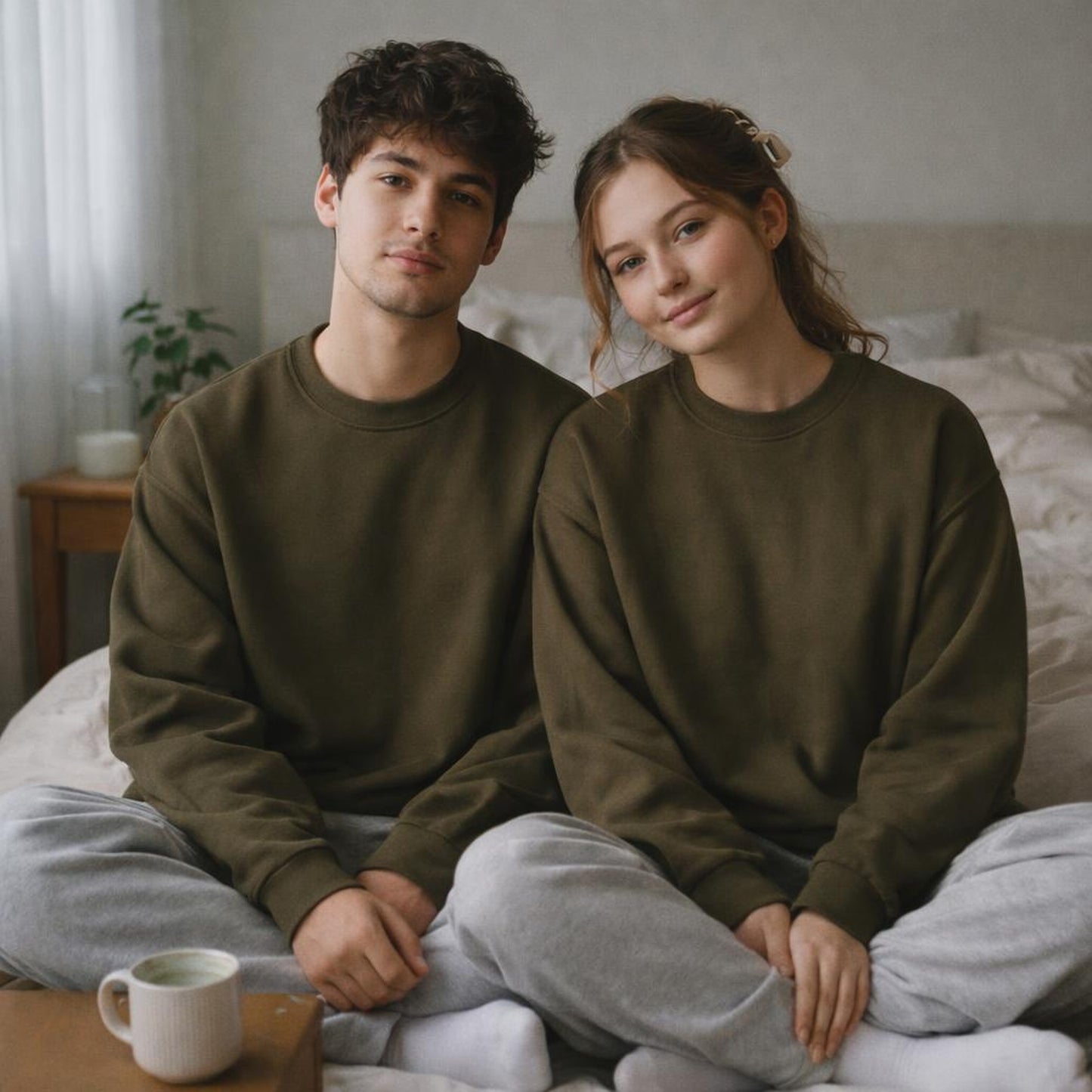Olive Quiet | Sweatshirt | Oversized — design detail