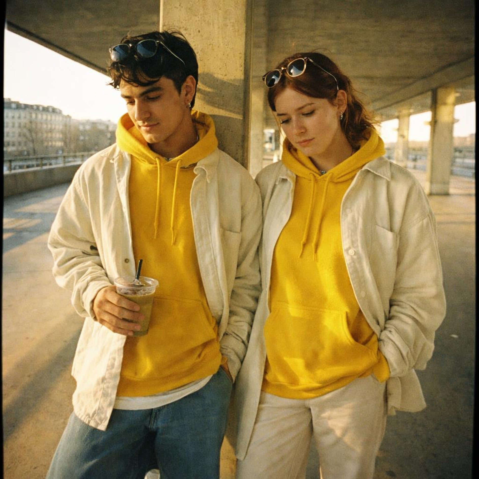 Bold Sunshine | Hoodie | Mustard Yellow — design detail