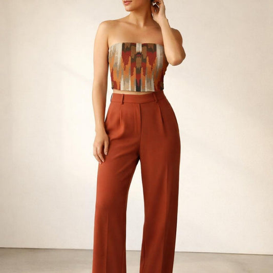 Desert Strata | Tube Top | Diagonal Stripe — front view