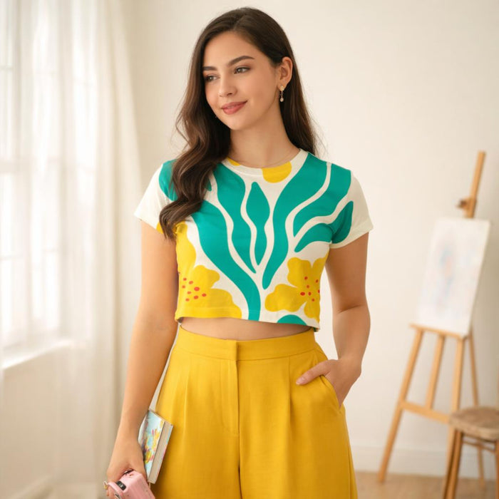 Olive Earth | Crop Top | Deep Green · lifestyle