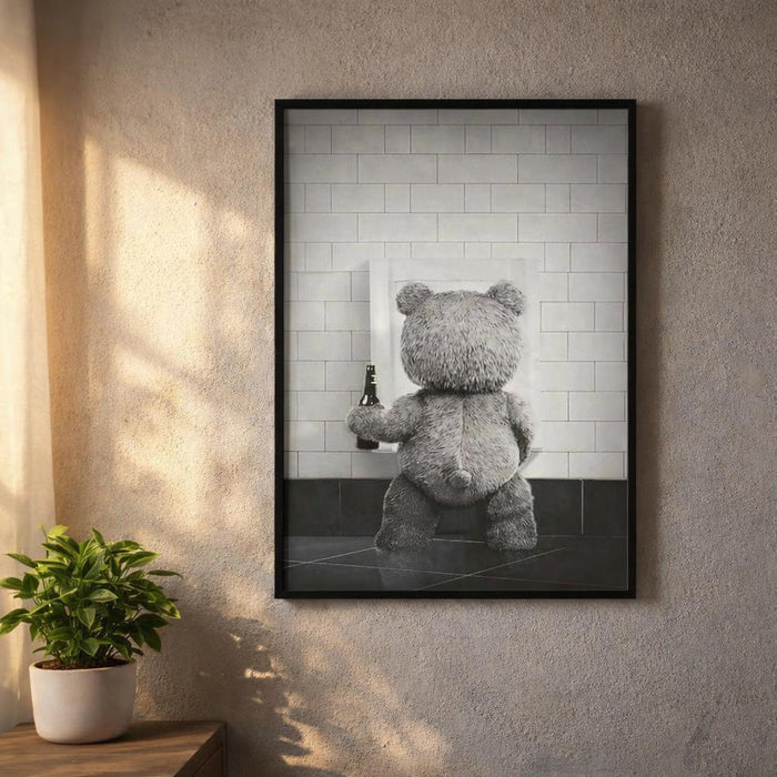 Ted the Bear | A3 Poster | Cosy Mode Companion · design detail