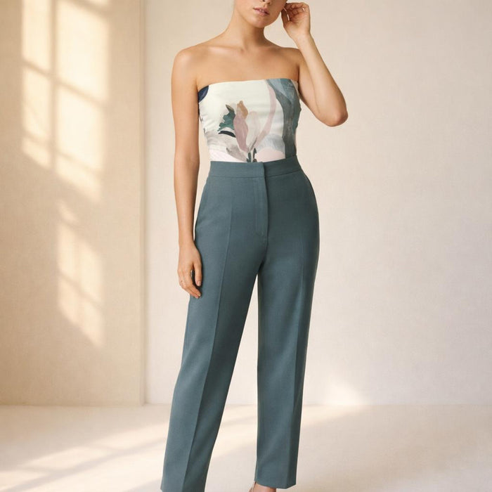 Pastel Petal | Tube Top | Abstract Floral · front view