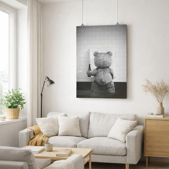 Ted the Bear | A3 Poster | Cosy Mode Companion · front view