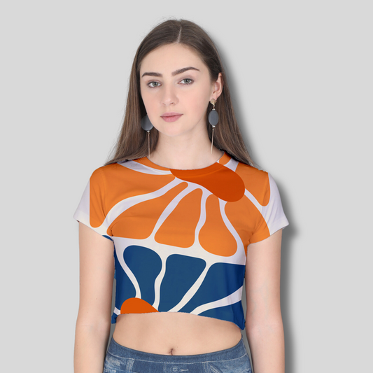 Women Printed Crop Top