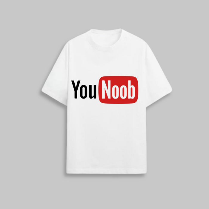 You Noob | Oversized T-Shirt | Bold Red Print