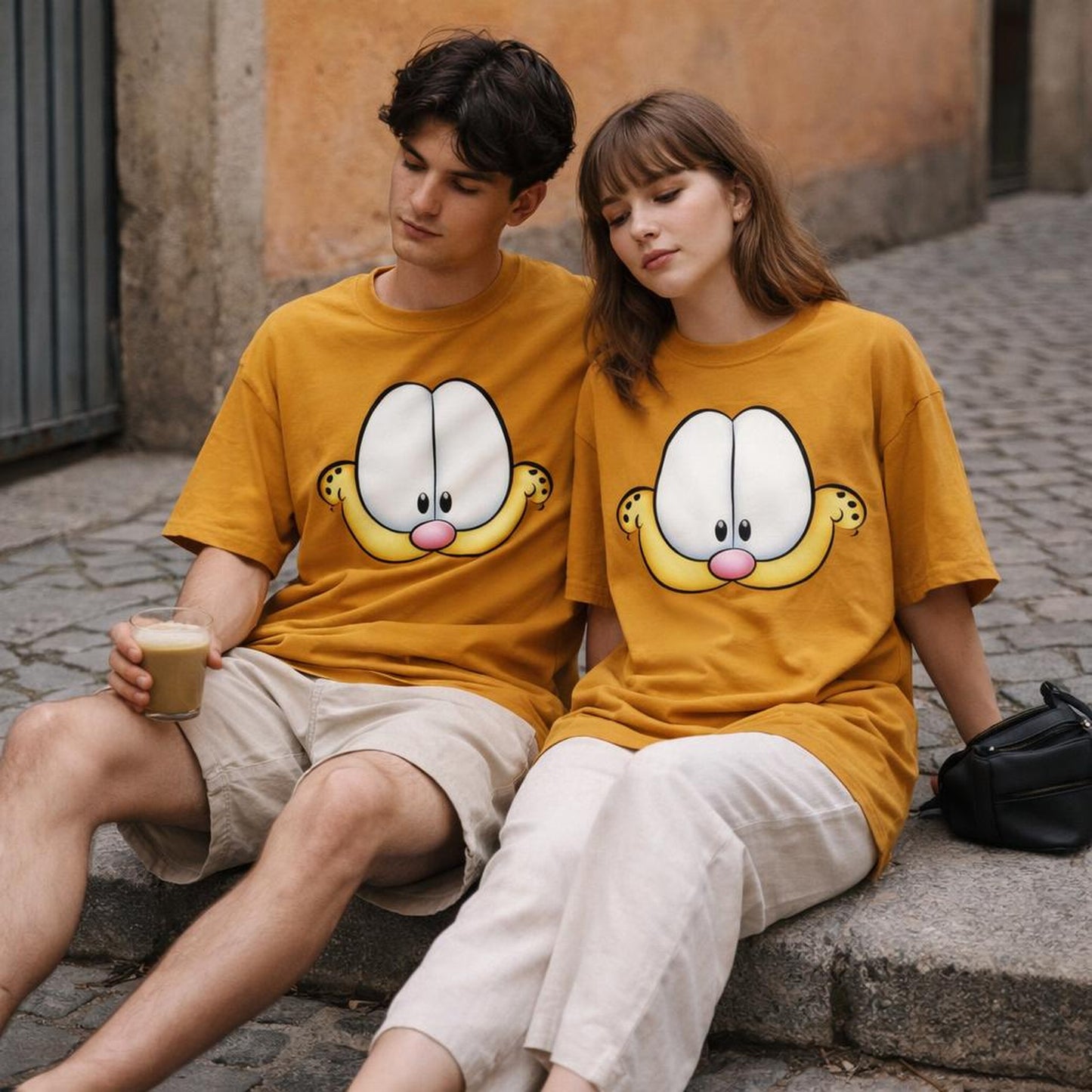 Eyes | Oversized Classic T-Shirt | Yellow — design detail