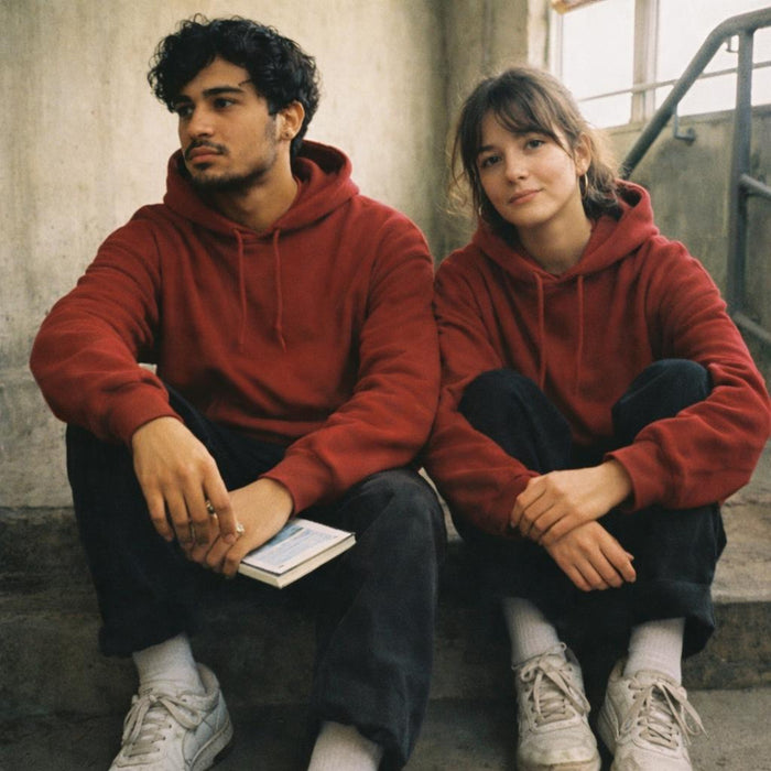 Red Alert | Hoodie | Classic Solid — design detail