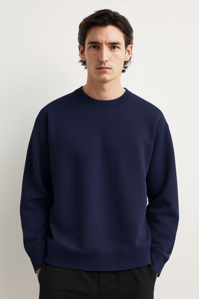 Deep Navy | Sweatshirt | Round Neck