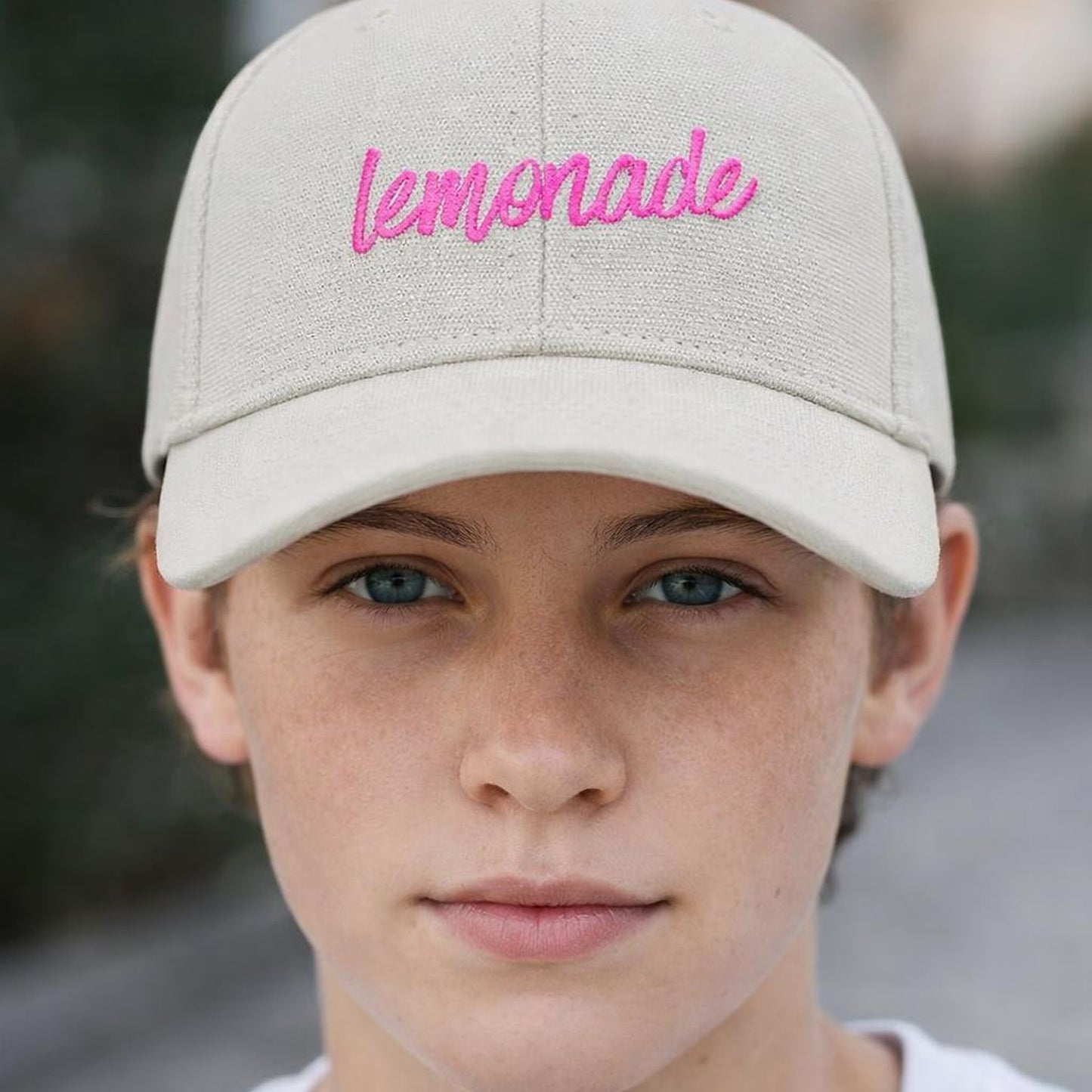 Lemonade Whisper | Baseball Cap | Embroidered Mid-Profile · design detail
