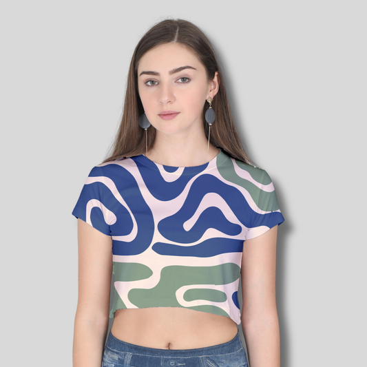 Women Printed Crop Top