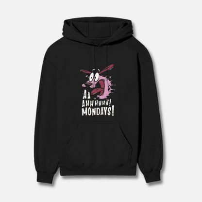 Aahhh! It’s Monday | Courage the Cowardly Dog | Black Hoodie