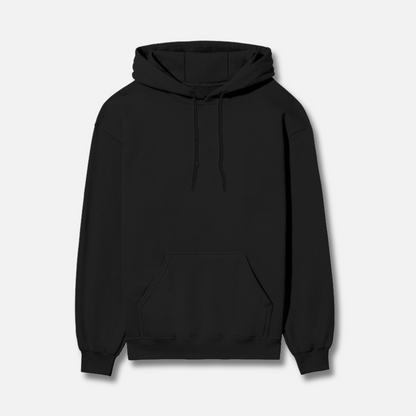 Minimalist Classic | Plain Solid | Black Hoodie
