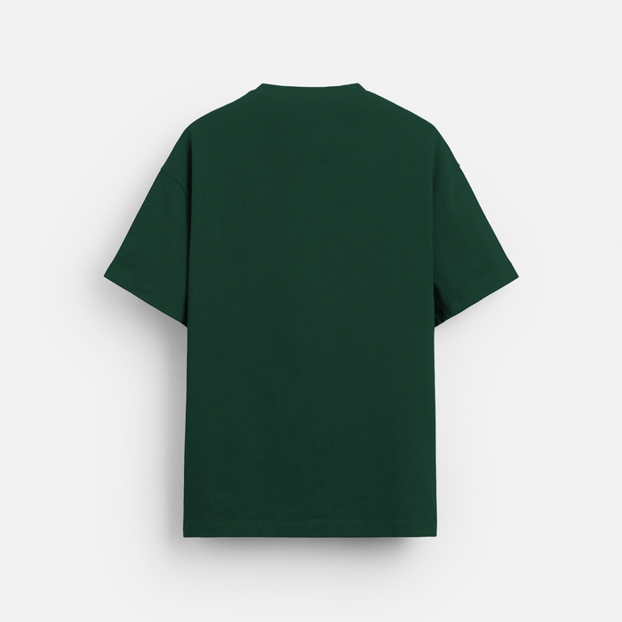Bottle Green Plain | Oversized T-Shirt | Quiet Flex