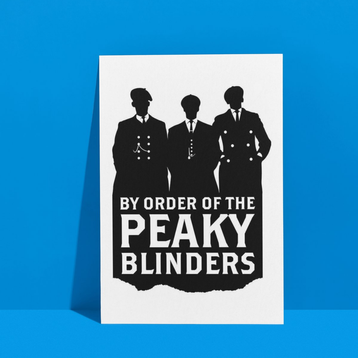 Peaky Blinders | A3 Poster | Black & White Suited Icons