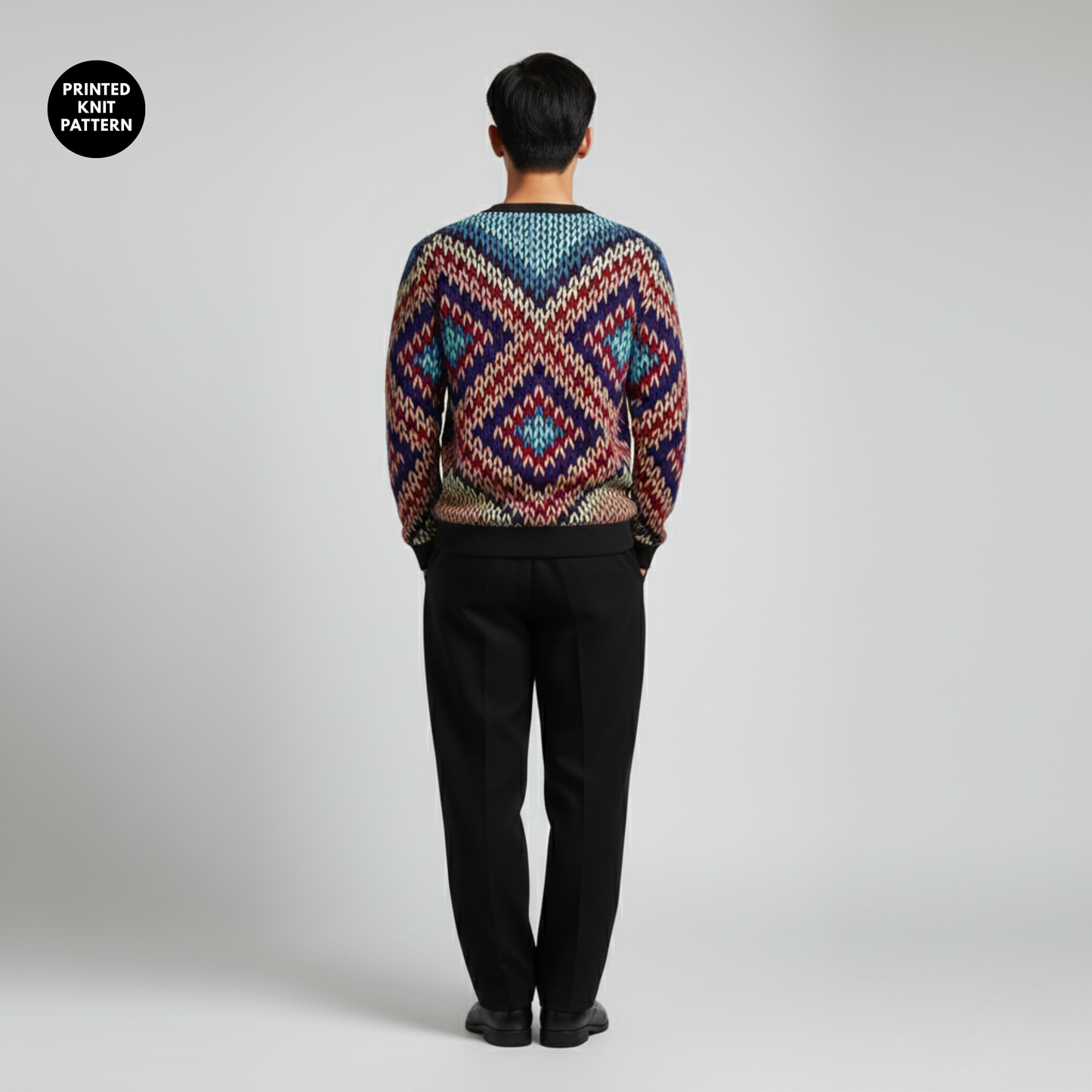 Colorwave Knit Pop | Chevron Rhythm | Multicolor Vibe | Unisex Sweatshirt