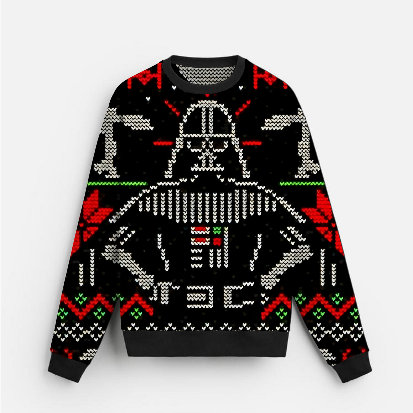 Dark Festive Knit | Iconic Helmet Art | Holiday Edge | Unisex Sweatshirt