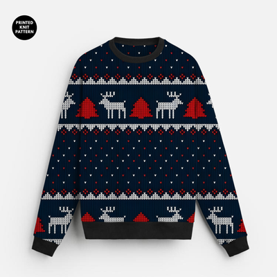 Nordic Winter | Sweatshirt | Fair Isle Reindeer