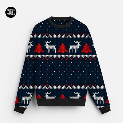 Nordic Winter | Fair Isle | Christmas Style | Blue Sweatshirt
