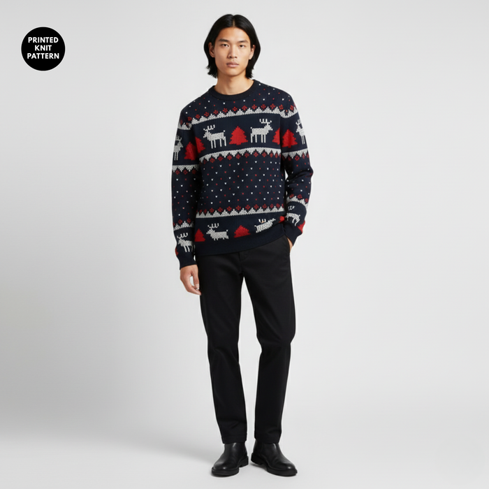Nordic Winter | Sweatshirt | Fair Isle Reindeer
