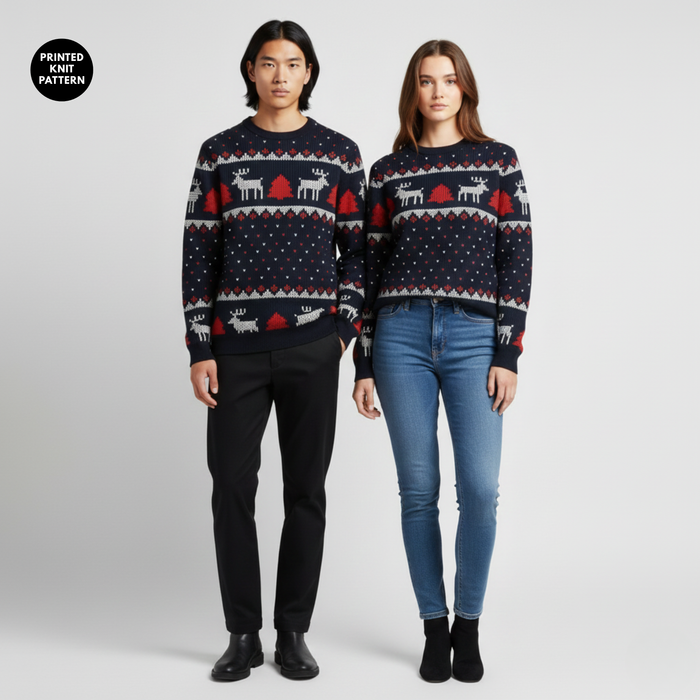 Nordic Winter | Sweatshirt | Fair Isle Reindeer