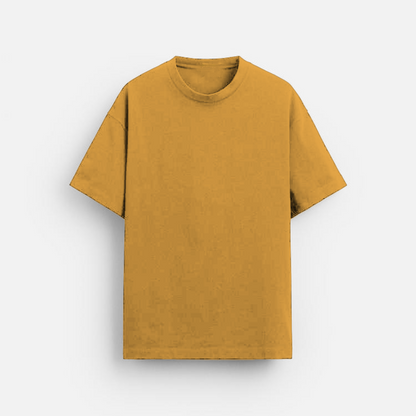 Golden Yellow Plain - Oversized Classic T-Shirt