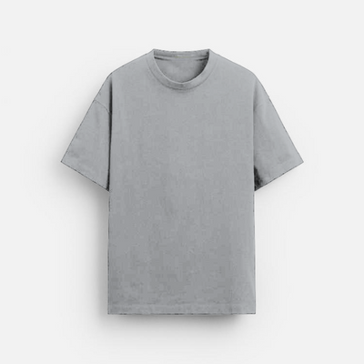 Grey Melange | Oversized T-Shirt | Soft Heathered Texture