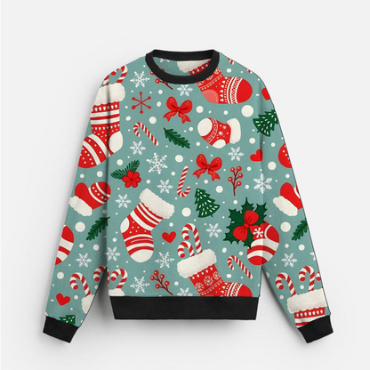 Holiday Pop Mix | Christmas Icons | Mint Green | Unisex Sweatshirt