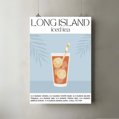 Long Island Iced Tea | LIIT | A3 Poster