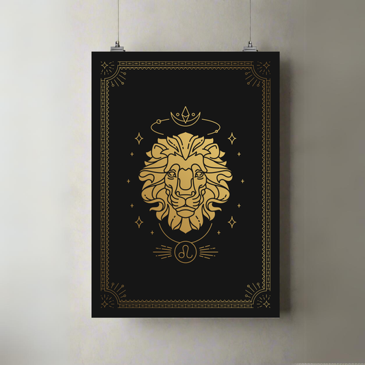 Leo | Zodiac | Astrology | Premium A3 Poster