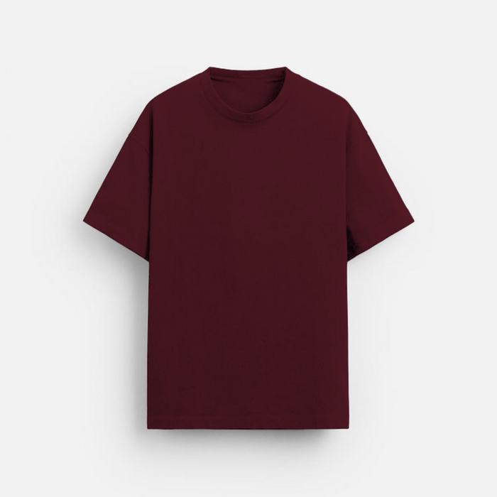 Burgundy Wealth | Oversized T-Shirt | Deep Maroon