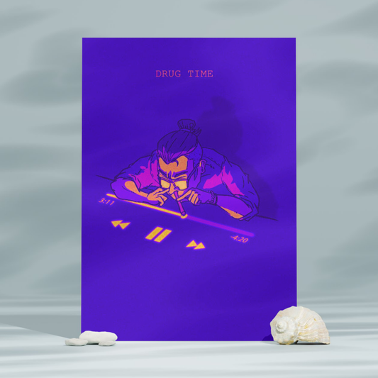 Music | Drug Time | Premium A3 Poster
