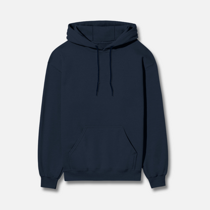 Effortless Elegance | Plain Solid | Navy Blue Hoodie
