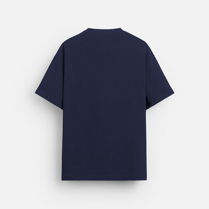Navy Blue Plain - Oversized Classic T-Shirt