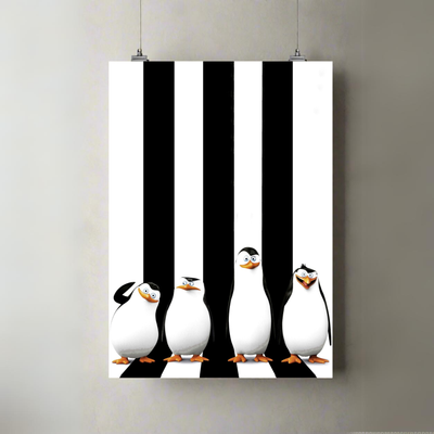 Happy Feet | A3 Poster | Vibrant Madagascar Print