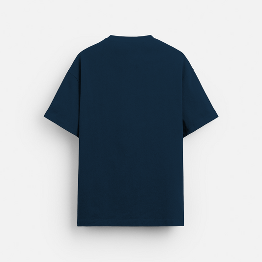 Petrol Blue Plain - Oversized Classic T-Shirt