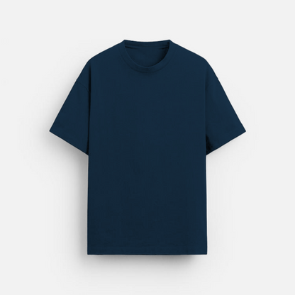 Petrol Blue Plain - Oversized Classic T-Shirt