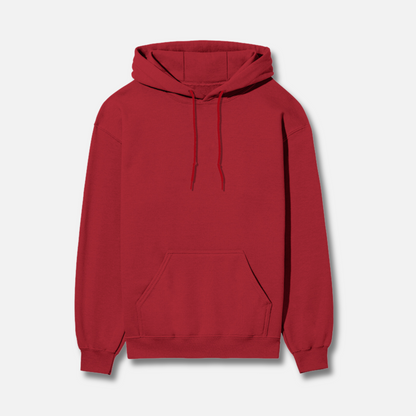 Bold Basics | Plain Solid | Red Hoodie
