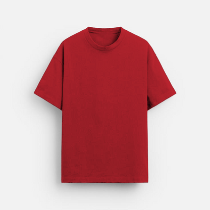 Red Plain - Oversized Classic T-Shirt
