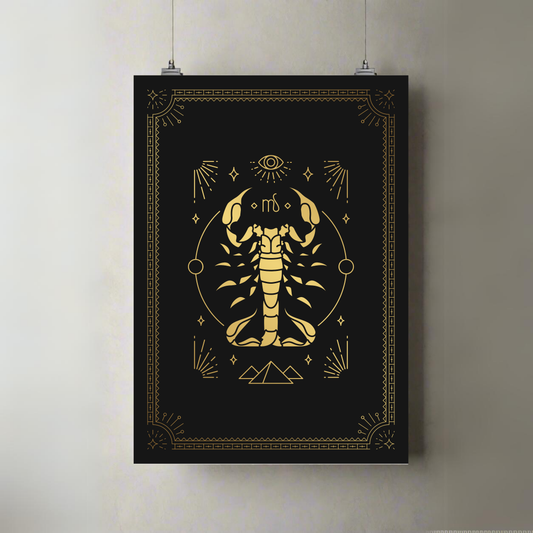 Scorpio | Zodiac | Astrology | Premium A3 Posters