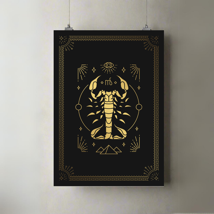 Scorpio | Zodiac | Astrology | Premium A3 Posters