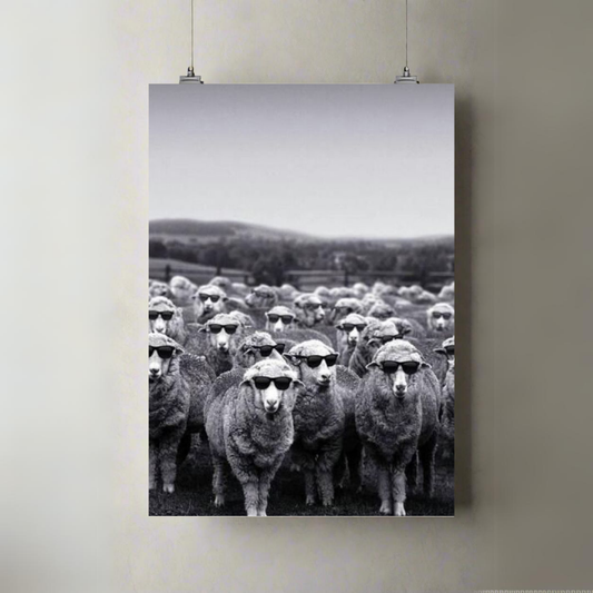 Sheep | Living The Life | Premium A3 Posters